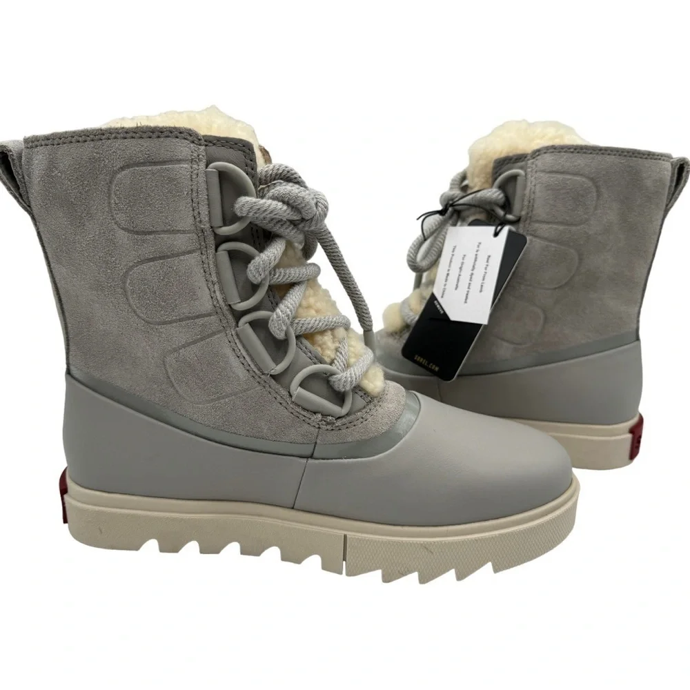 SOREL Joan of Arctic Next Lite Waterproof Winter Boots Dove US 5